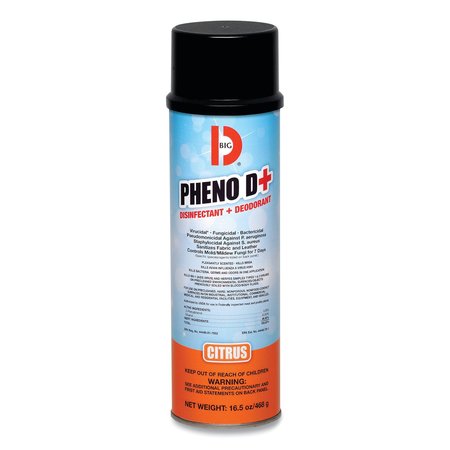 BIG D Cleaners & Detergents, Aerosol Spray, Citrus 33700